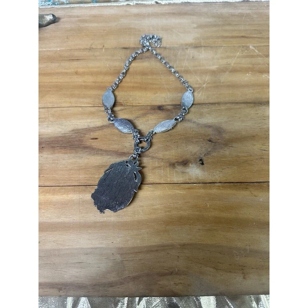 Novadab Necklace Turquoise Pendant Southwestern Design 19” Necklace